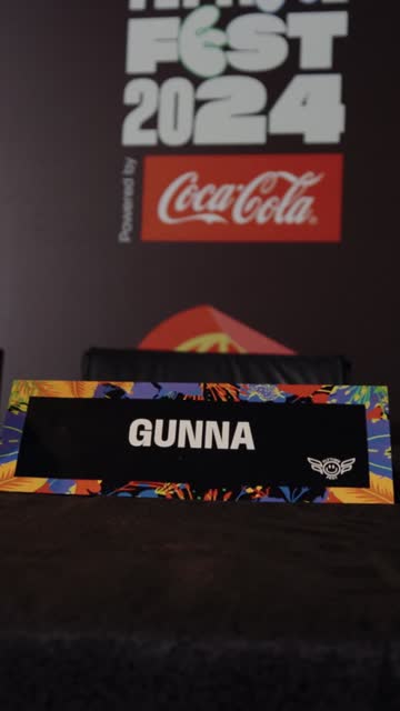 Gunna press briefing for Flytime Fest